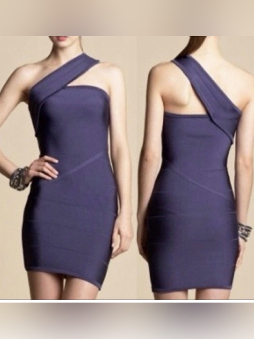 Black Bebe One Shoulder Mini dress size small
